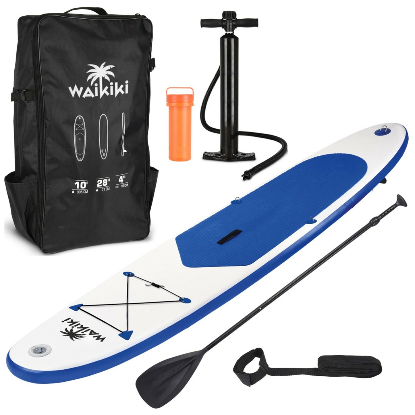 10Ft Stand up Paddle Board Surfboard Inflatable SUP Kayak Non Slip Surf Beach
